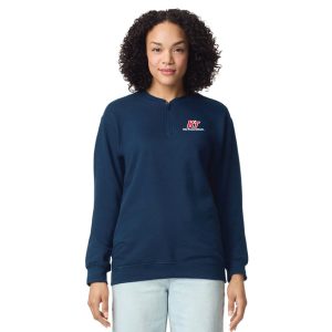 Unisex Softstyle Midweight Fleece Qtr Zip Sweatshirt-SF008